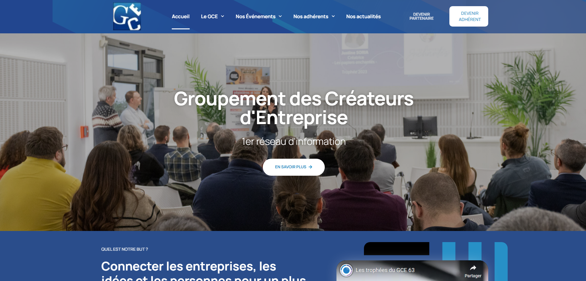Création site internet GCE by AGENCE DA'COM