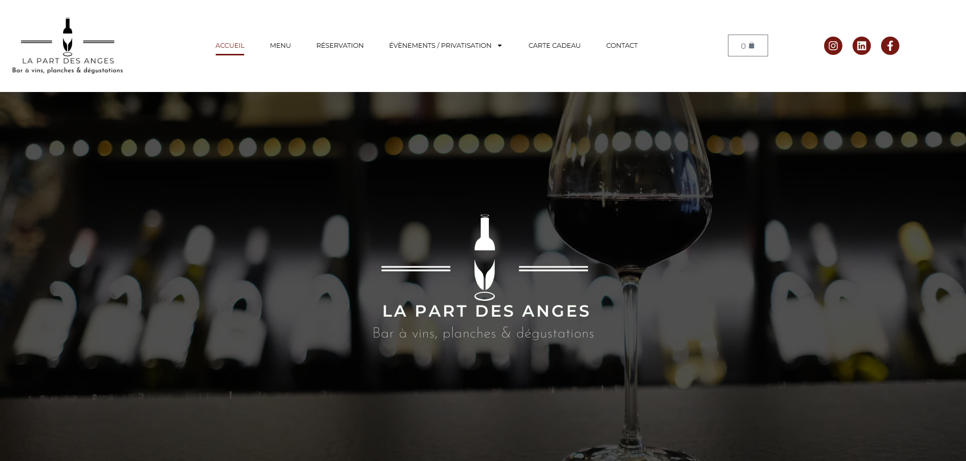 Création site internet La Part des Anges by AGENCE DA'COM