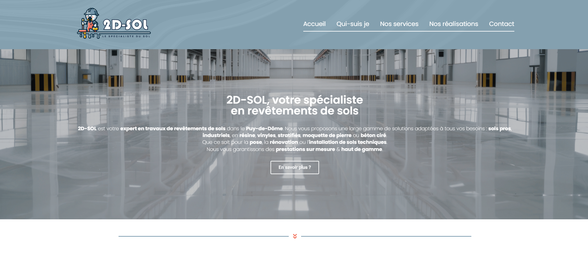 Création site internet Résine 2D-SOL by AGENCE DA'COM