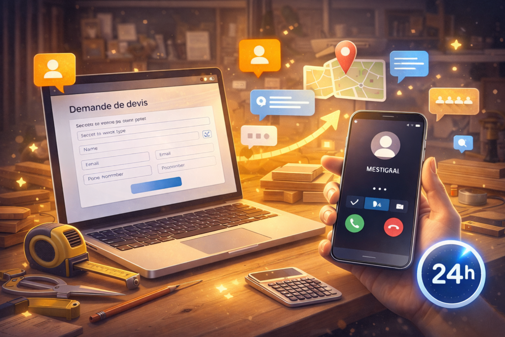 Pourquoi créer un site internet quand on est menuisier ? ​