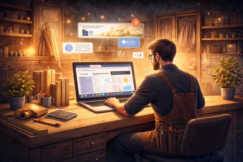 Pourquoi créer un site internet quand on est menuisier ? ​